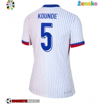 Ženske Nogometnih dresov Francija Jules Kounde #5 Gostujoči EP 2024 Kratki rokavi